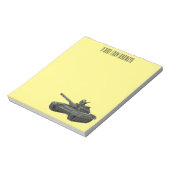 Bloc-note Illustration de caricature de réservoir (Tourné)