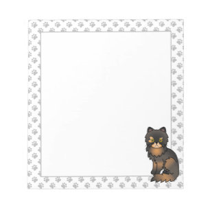 Bloc-note Illustration de chat de dessin animé mignon persan