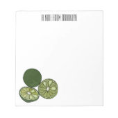 Bloc-note Illustration de chaux Kaffir (Devant)