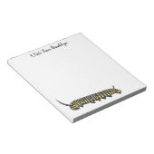 Bloc-note illustration de chenille de monarque de dessin ani (Incliné)