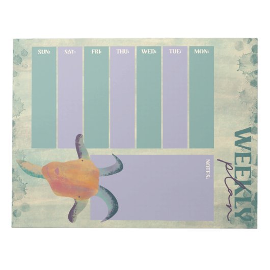 Bloc-note Illustration de chèvre peinte moderne Planificateu (Devant)