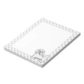 Bloc-note Illustration de chien caricaturé mignon du Havanai (Tourné)