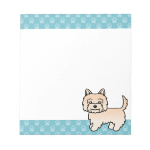 Bloc-note Illustration de chien de dessin animé Cairn Terrie