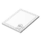 Bloc-note Illustration de chien de dessin animé mignon Bicho (Tourné)
