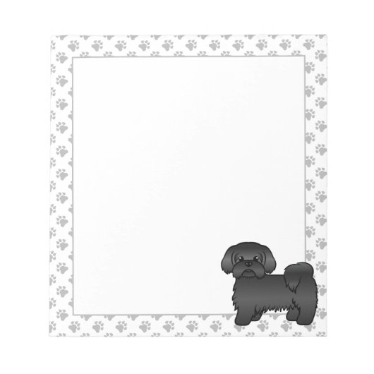Bloc-note Illustration de chien de dessin animé mignon Shih (Devant)
