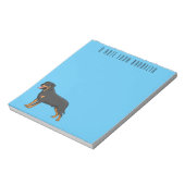 Bloc-note Illustration de chien Rottweiler (Tourné)