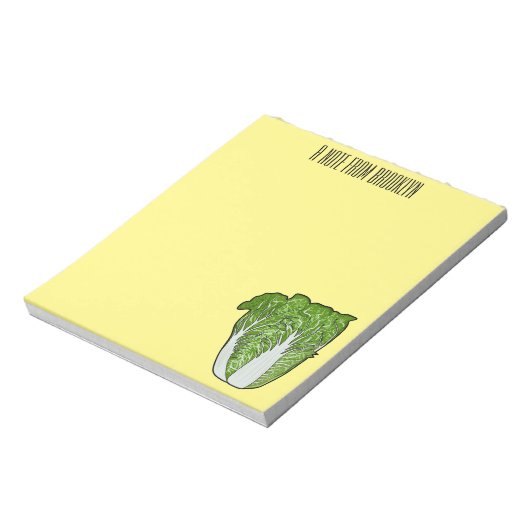 Bloc-note Illustration de chou chinois (Tourné)