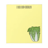 Bloc-note Illustration de chou chinois (Devant)