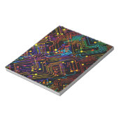 Bloc-note Illustration de conception de carte de circuit (Tourné)