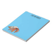 Bloc-note Illustration de crabe ermite (Tourné)
