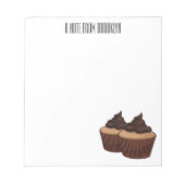 Bloc-note Illustration de Cupcake (Devant)