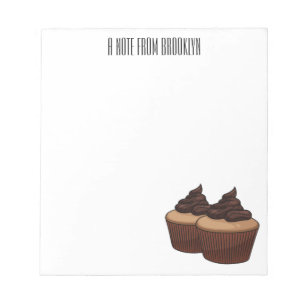 Bloc-note Illustration de Cupcake