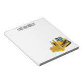 Bloc-note Illustration de dessin animé Bulldozer (Incliné)