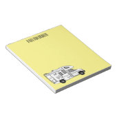 Bloc-note Illustration de dessin animé Campervan (Incliné)