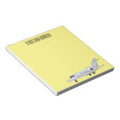 Bloc-note Illustration de dessin animé d'avion privé (Incliné)