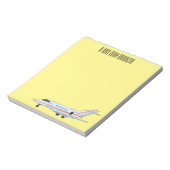 Bloc-note Illustration de dessin animé d'avion privé (Tourné)