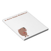 Bloc-note Illustration de dessin animé de capybara ukulele (Incliné)