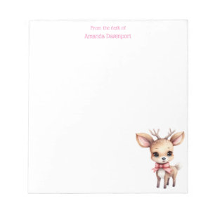 Bloc-note Illustration de dessin animé de cerfs de bébés mig
