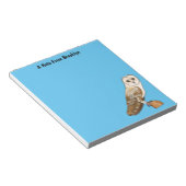 Bloc-note Illustration de dessin animé de la chouette grange (Incliné)