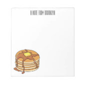 Bloc-note Illustration de dessin animé de Pancake (Devant)