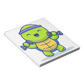 Bloc-note Illustration de dessin animé de tortue mignonne so (Incliné)