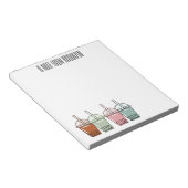 Bloc-note Illustration de dessin animé pour le thé de bulle (Incliné)