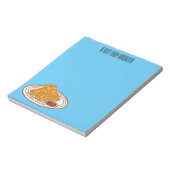 Bloc-note Illustration de dessin animé sur le poulet frit (Tourné)