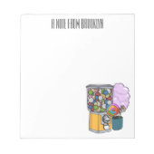 Bloc-note Illustration de dessin de bonbon (Devant)