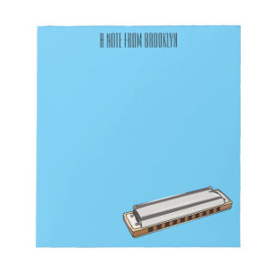 Bloc-note Illustration de dessin d'Harmonica