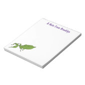 Bloc-note Illustration de dessin d'insecte des feuilles vert (Tourné)