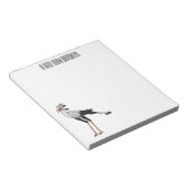 Bloc-note Illustration de dessin du secrétaire pour oiseaux (Incliné)