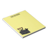 Bloc-note Illustration de dessin en fer de Charbon (Incliné)