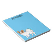 Bloc-note Illustration de dessin pour chien de Papillon (Incliné)