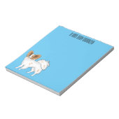 Bloc-note Illustration de dessin pour chien de Papillon (Tourné)