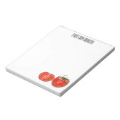 Bloc-note Illustration de dessin sur la tomate (Tourné)