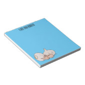 Bloc-note Illustration de dessin sur l'ail (Incliné)