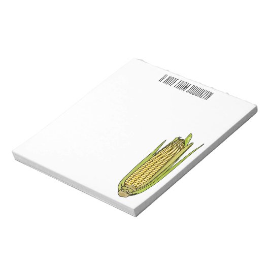 Bloc-note Illustration de dessin sur le maïs (Tourné)