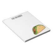 Bloc-note Illustration de dessin sur Taco (Incliné)