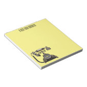 Bloc-note Illustration de dessin téléphonique (Incliné)