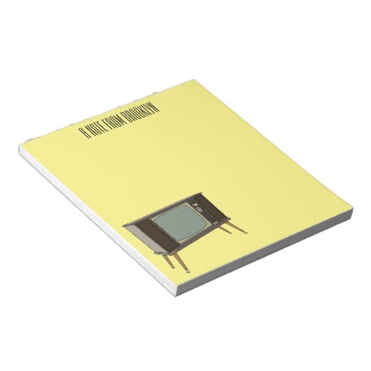 Bloc-note Illustration de dessin télévisé (Incliné)