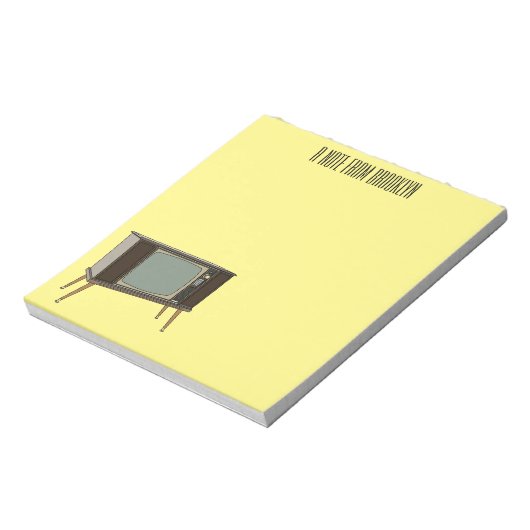 Bloc-note Illustration de dessin télévisé (Tourné)