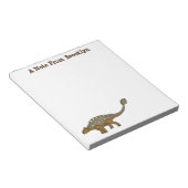 Bloc-note Illustration de dinosaure blindé Ankylosaurus (Incliné)