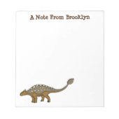 Bloc-note Illustration de dinosaure blindé Ankylosaurus (Devant)