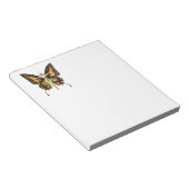 Bloc-note Illustration de femme volant papillon flapper (Incliné)