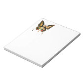 Bloc-note Illustration de femme volant papillon flapper (Tourné)