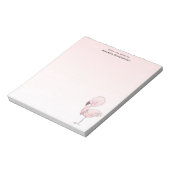 Bloc-note Illustration de Flamant rose rose mou (Tourné)