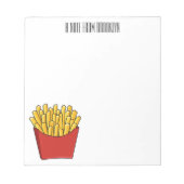 Bloc-note Illustration de frites (Devant)