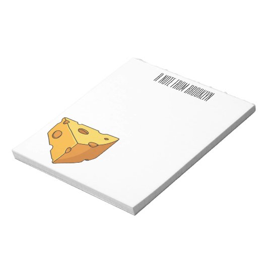 Bloc-note Illustration de fromage (Tourné)