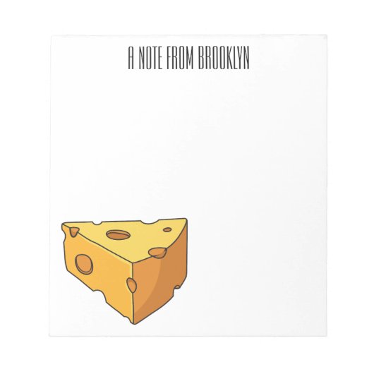 Bloc-note Illustration de fromage (Devant)