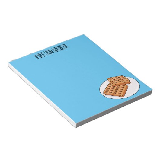 Bloc-note Illustration de gaufre (Incliné)